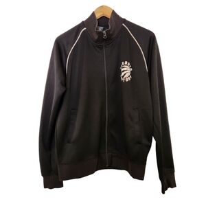 NBA  Toronto Raptors black white zip-up long-sleeve sweater coat top